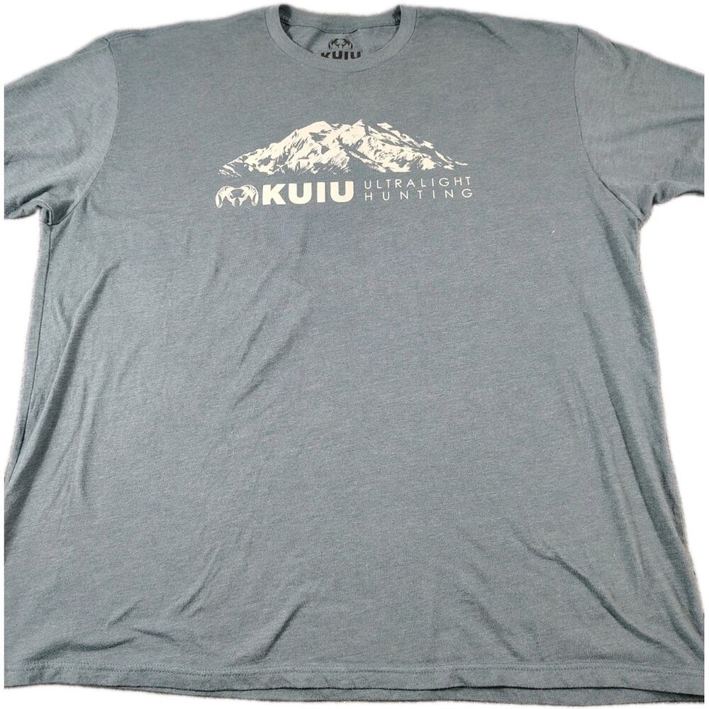 KUIU T Shirt Men's 3XL Blue Hunting Graphic Tee Cotton Crew Neck Classic GUC